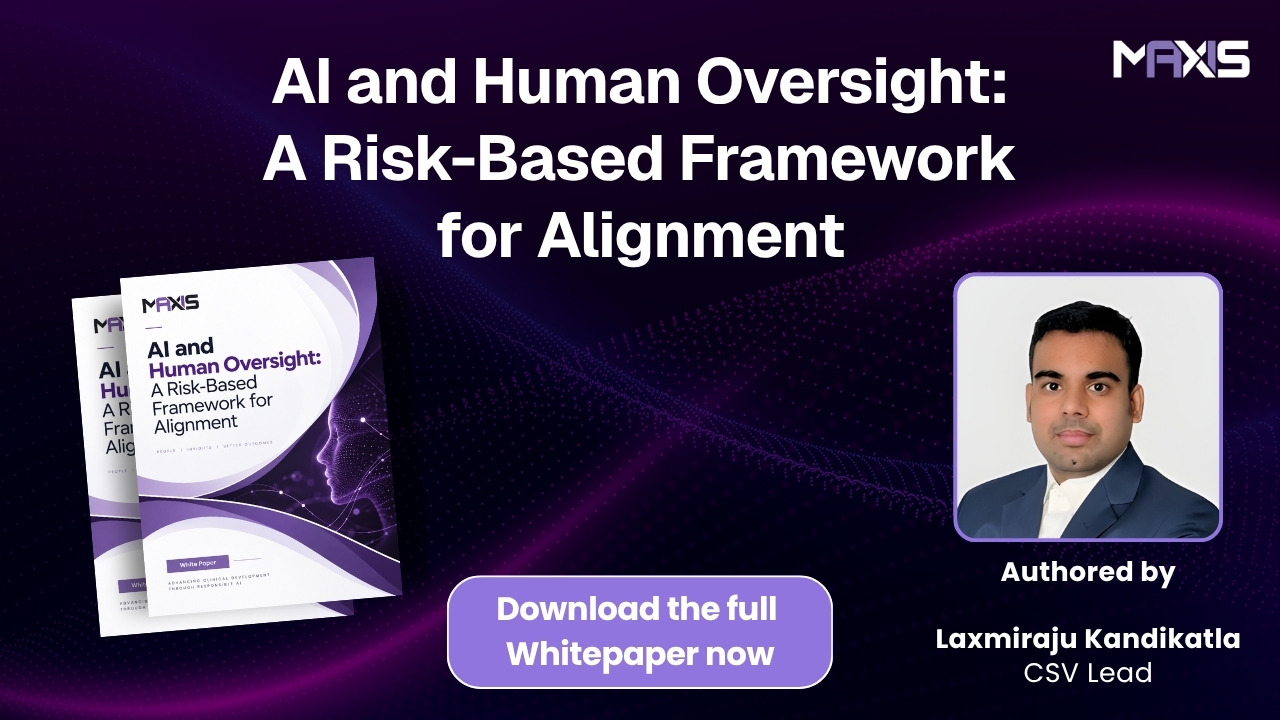 AI and Human Oversight: A Risk-Based Framework for Alignment whitepaper cover and author Laxmiraju Kandikatla
