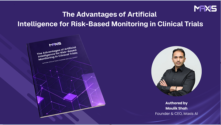 AI-powered risk-based monitoring dashboard with predictive analytics, risk indicators, and clinical trial oversight visualization
